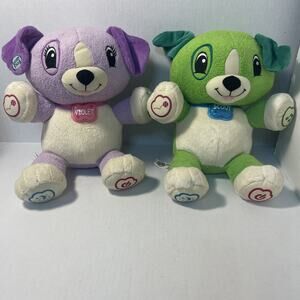 Leap Frog My Pal Scout & Violet Interactive Learning Dog Plush Works Great